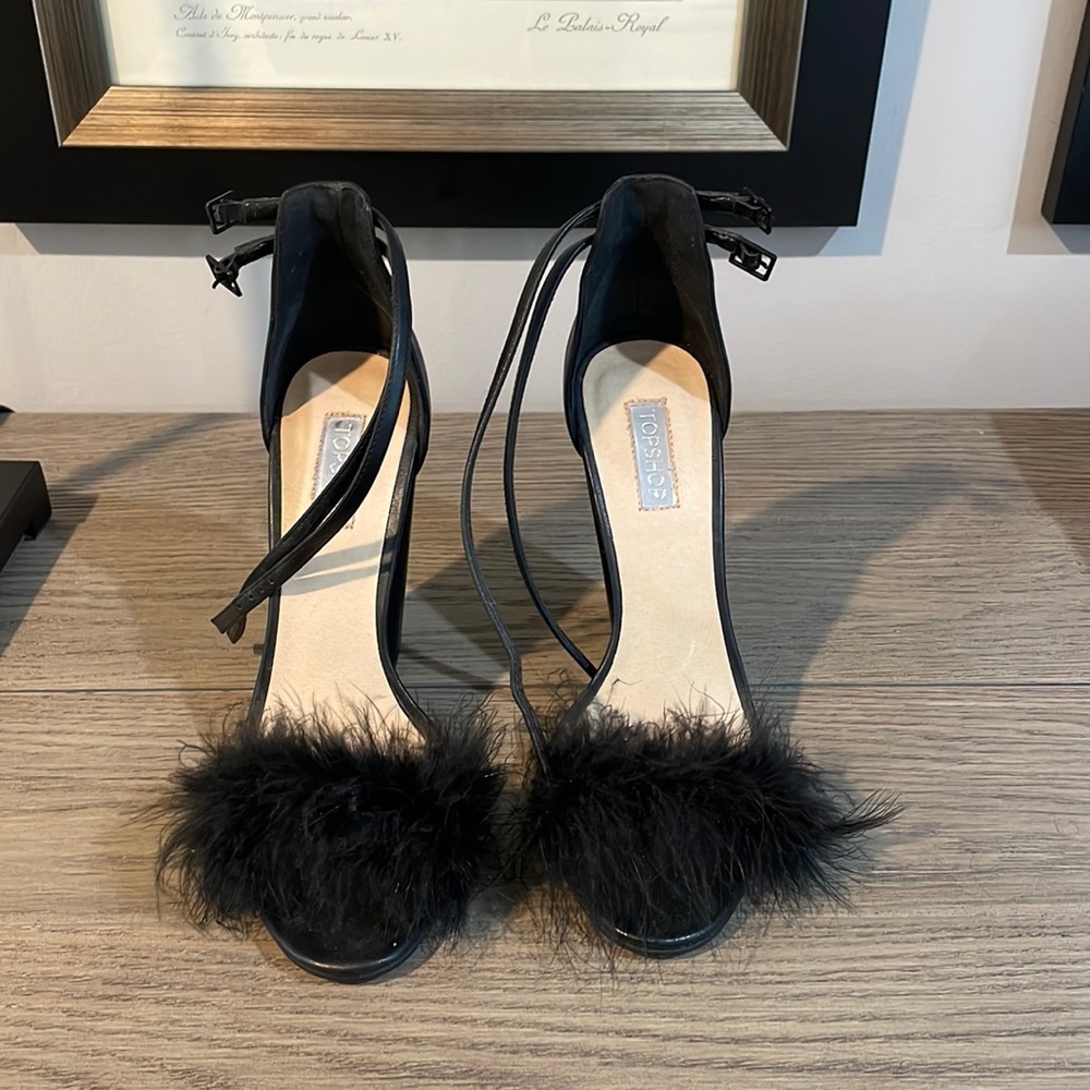 Topshop Furry Heels
